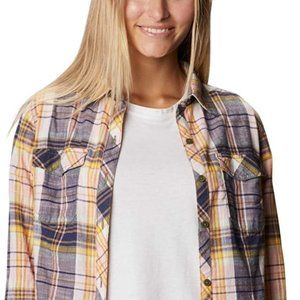 🆕Columbia Women's Camp Henry™ II LS Shirt, Nocturnal Plaid, Medium, Brand NEW